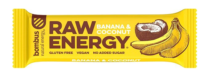 Raw Energy banana i kokos 50 g Bombus